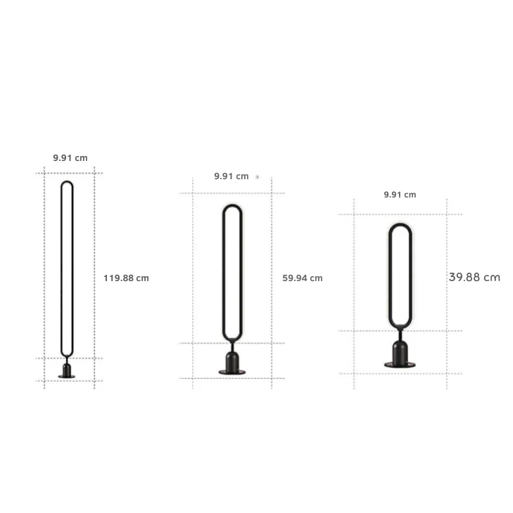Interete Sleek Oval Ring LED Modern Outdoor Lights - Image 6
