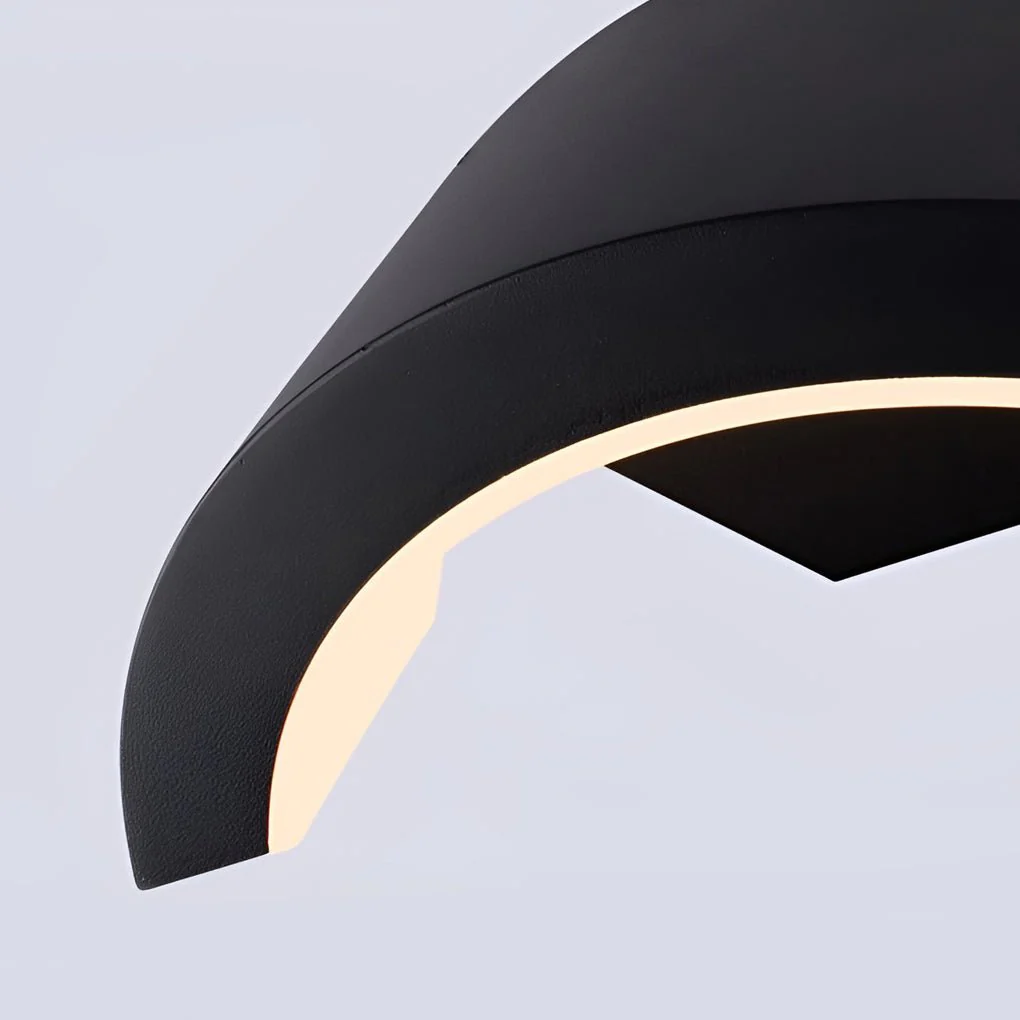 Irvin Classic Curved Glow LED Outdoor Sconce Wall Light - Image 2