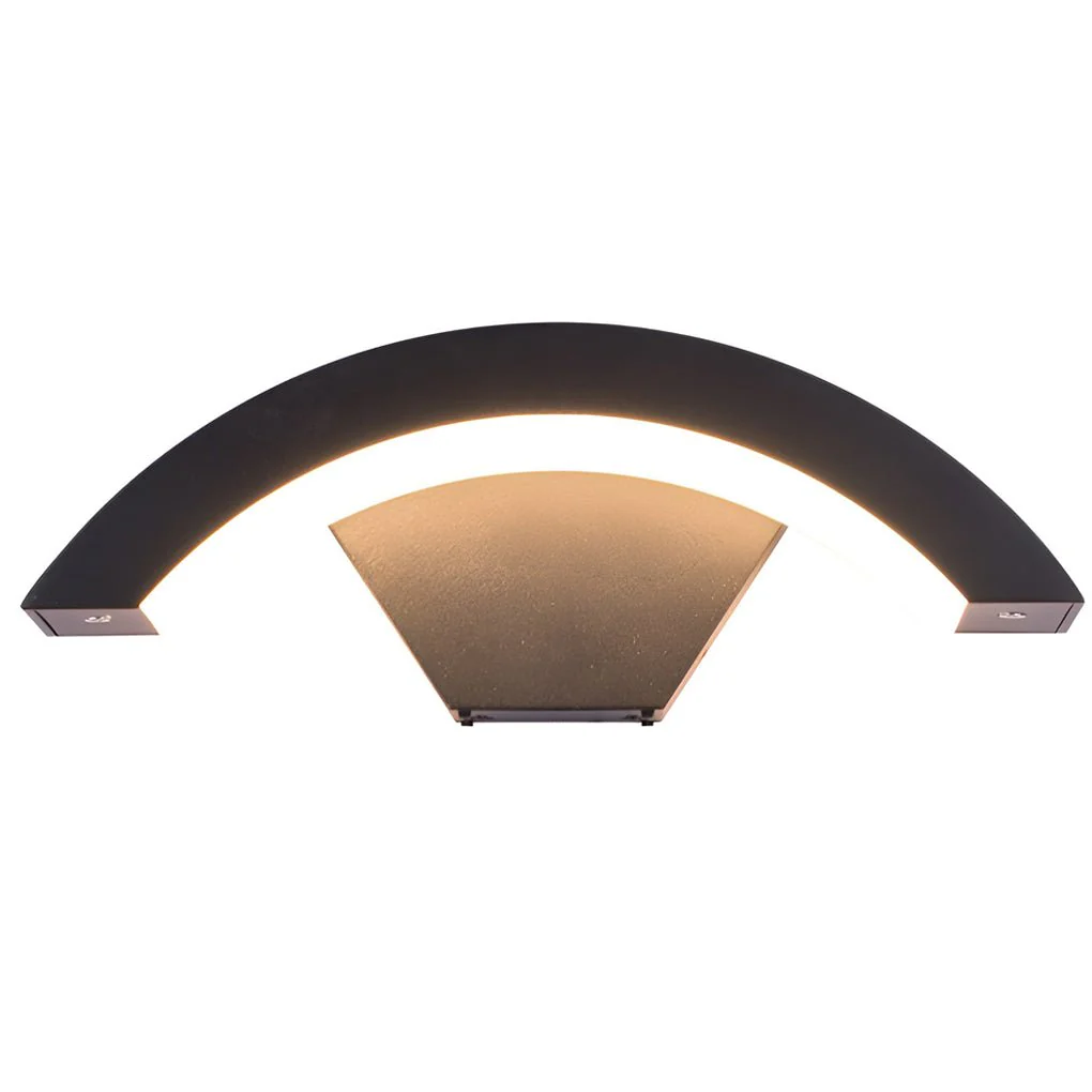 Irvin Classic Curved Glow LED Outdoor Sconce Wall Light - Image 8