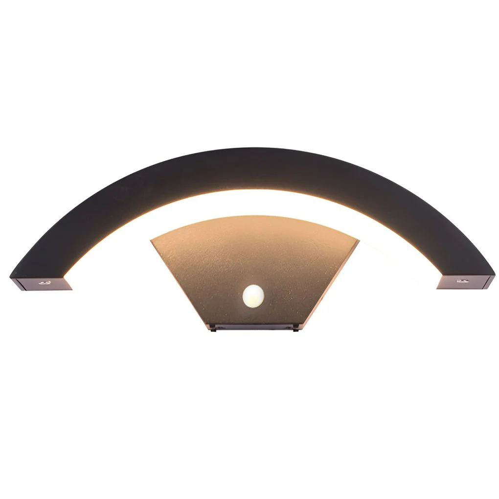 Irvin Classic Curved Glow LED Outdoor Sconce Wall Light - Image 9