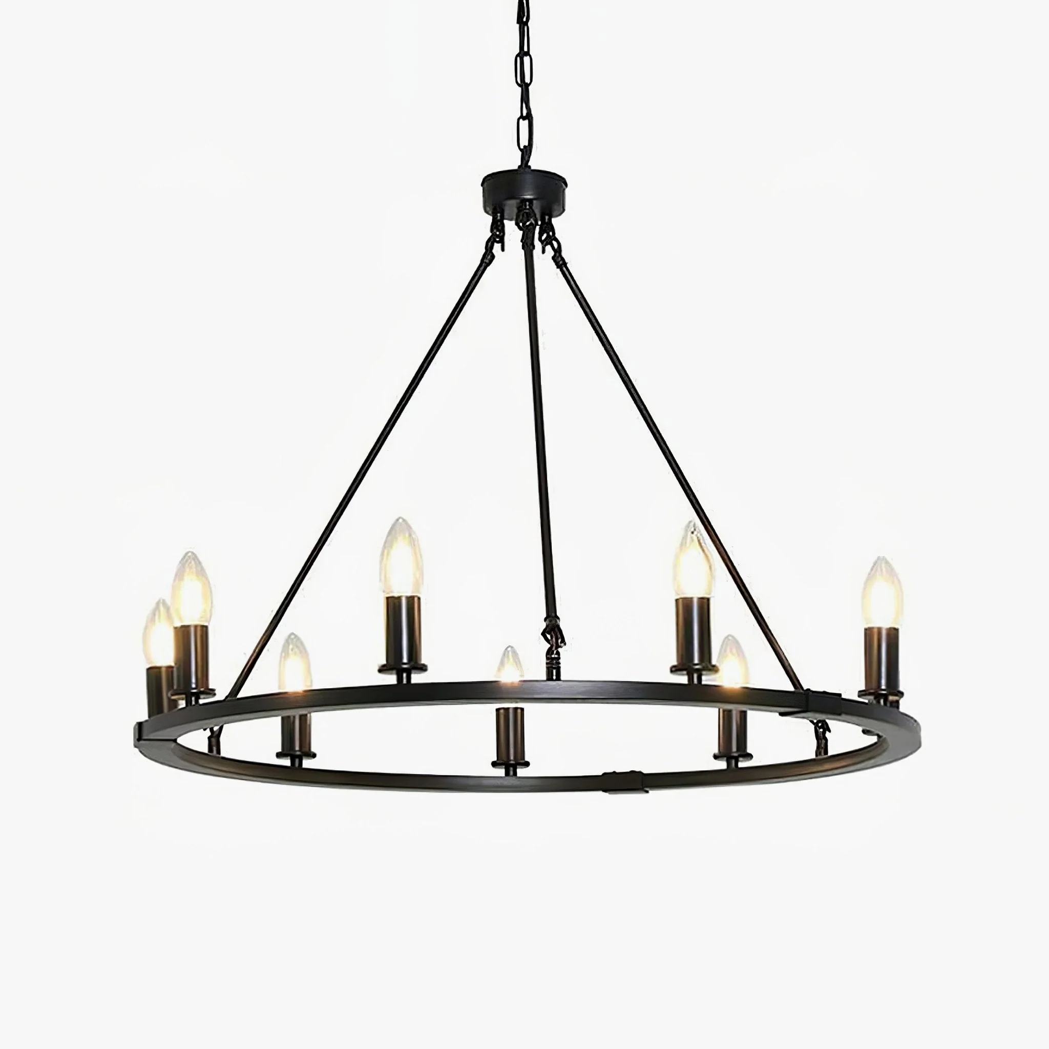 Isoran Industrial Iron Chandelier - Image 12