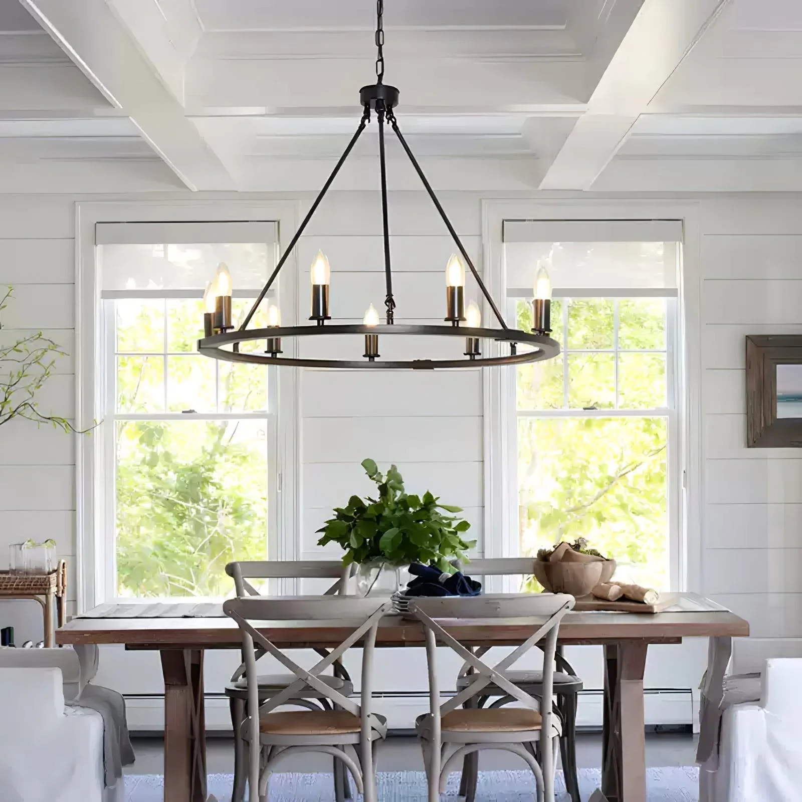 Isoran Industrial Iron Chandelier - Image 13