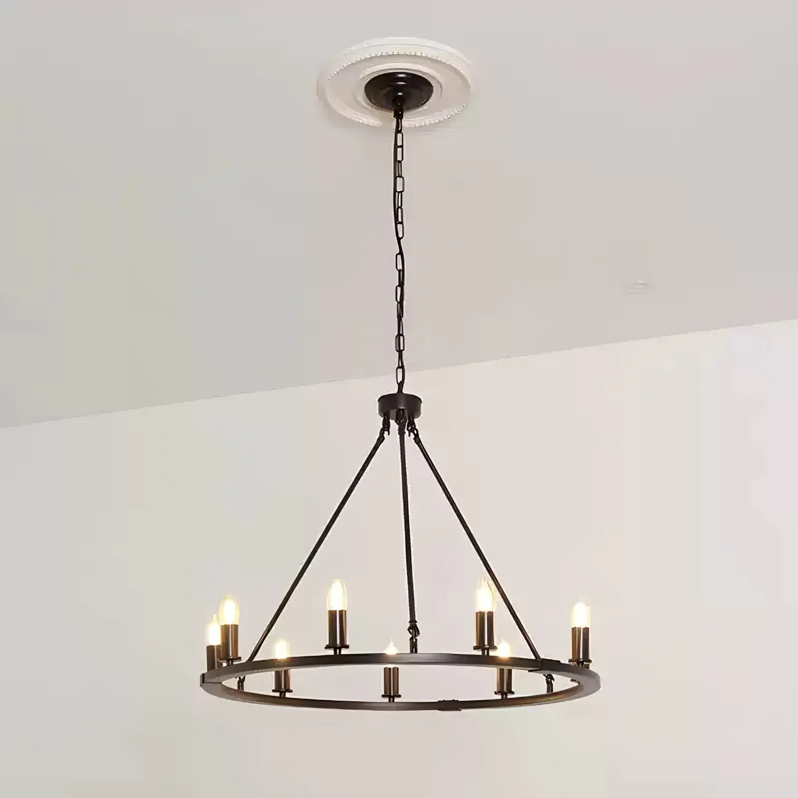 Isoran Industrial Iron Chandelier - Image 3