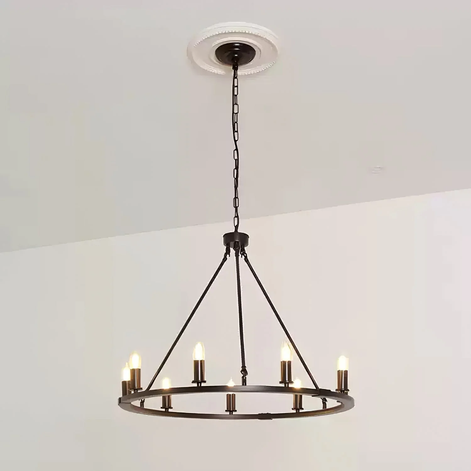 Isoran Industrial Iron Chandelier - Image 5