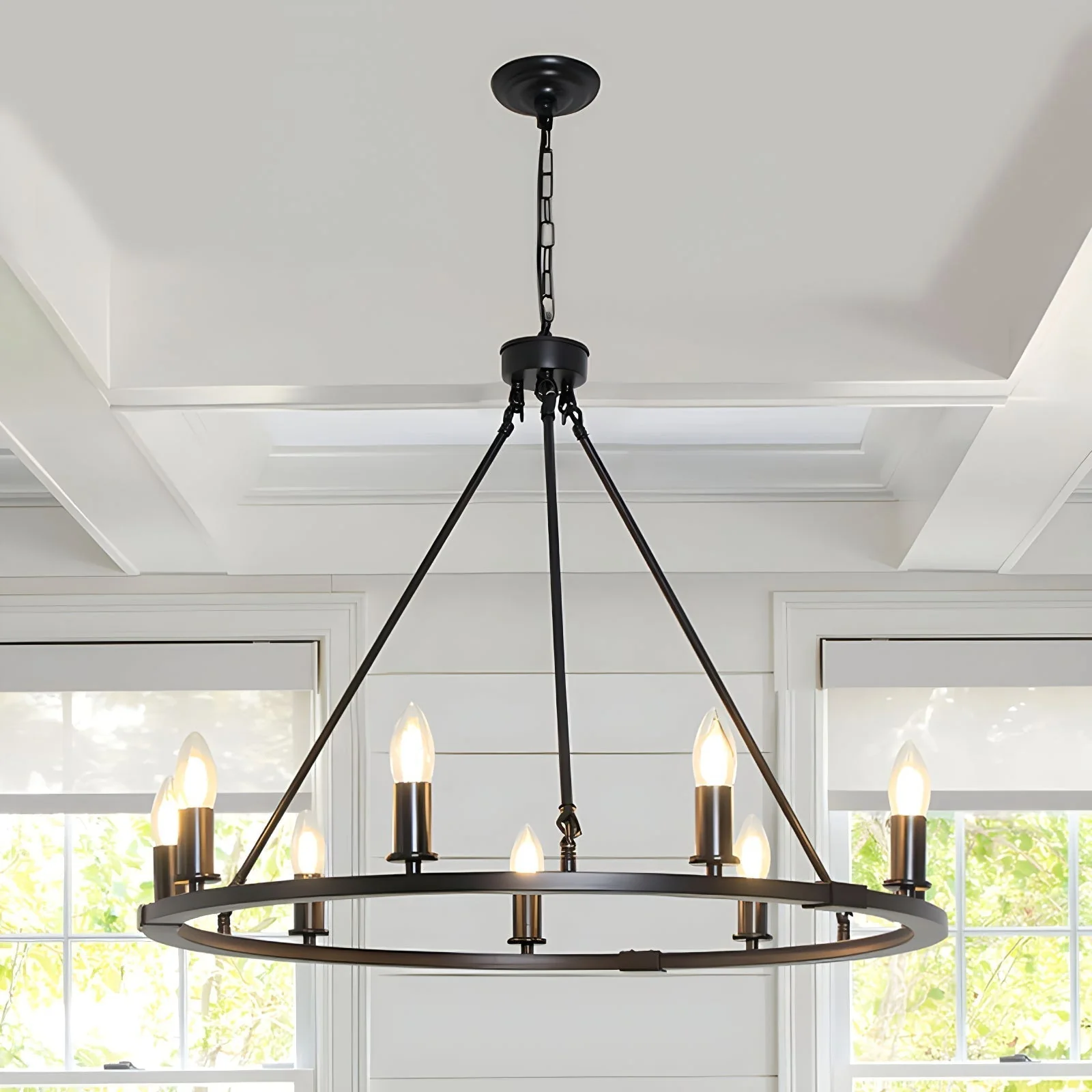 Isoran Industrial Iron Chandelier - Image 6