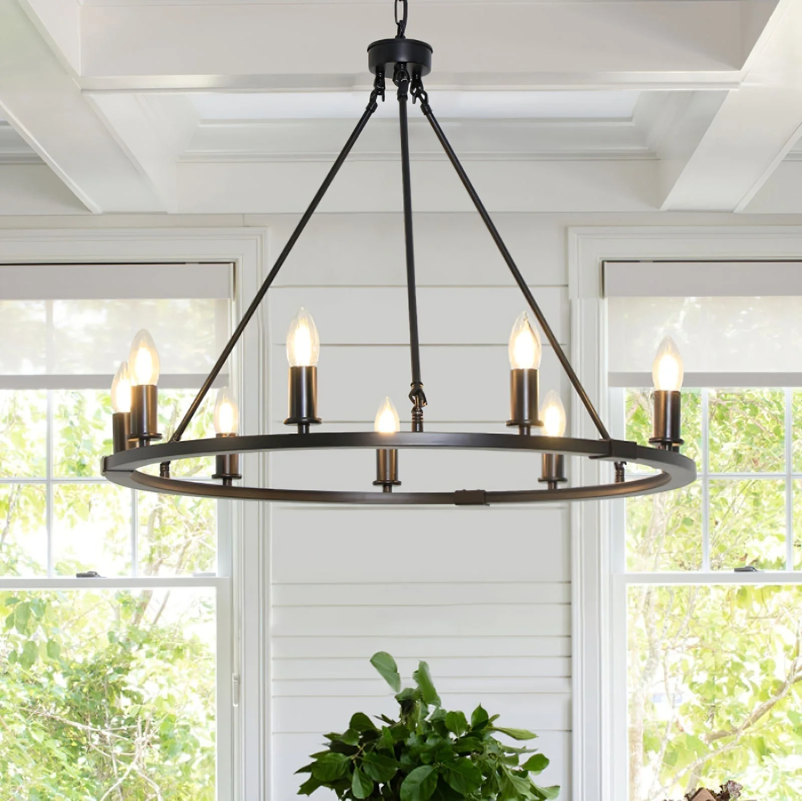 Isoran Industrial Iron Chandelier - Image 7
