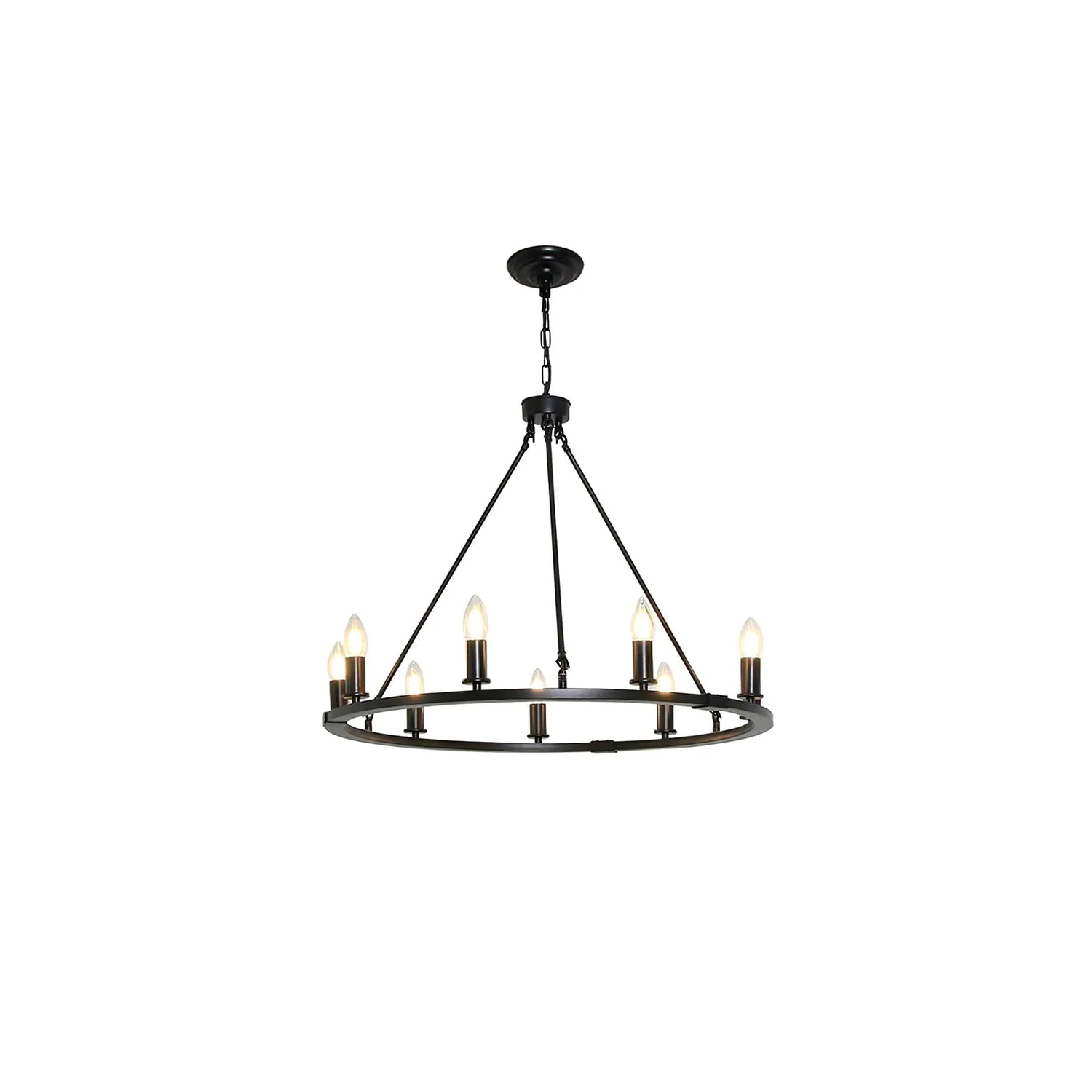 Isoran Industrial Iron Chandelier - Image 8
