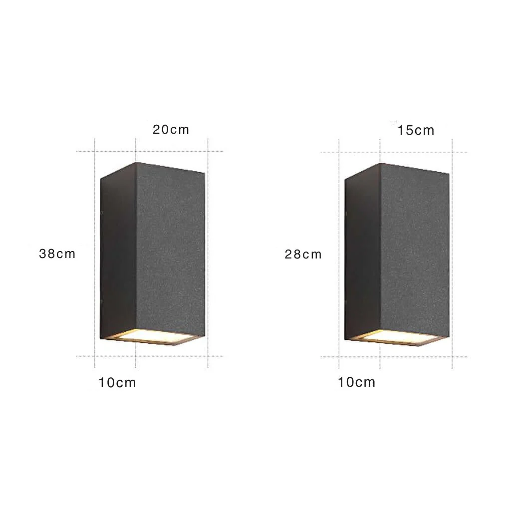 Ivar Rectangular LED Modern Steel Outdoor Wall Sconce Light - Image 7