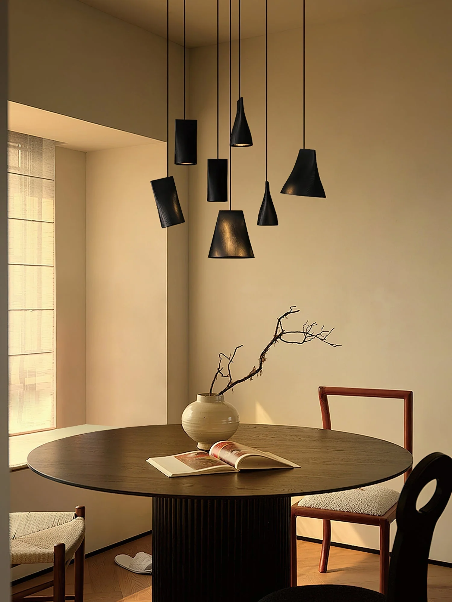 Ivarara Asymmetrical Wood Pendant Light - Image 101