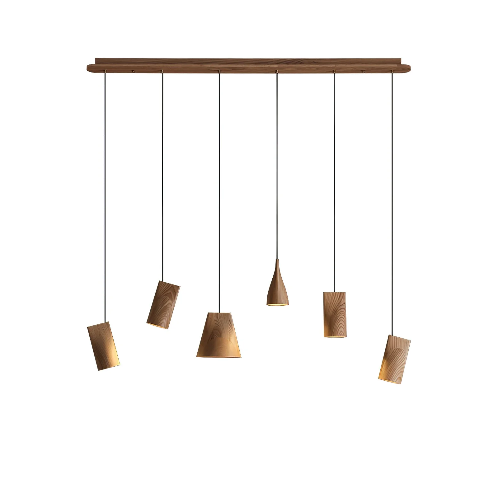 Ivarara Asymmetrical Wood Pendant Light - Image 110