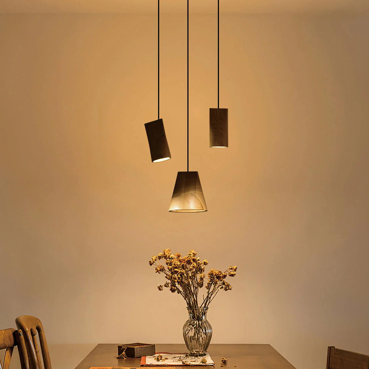 Ivarara Asymmetrical Wood Pendant Light - Image 19