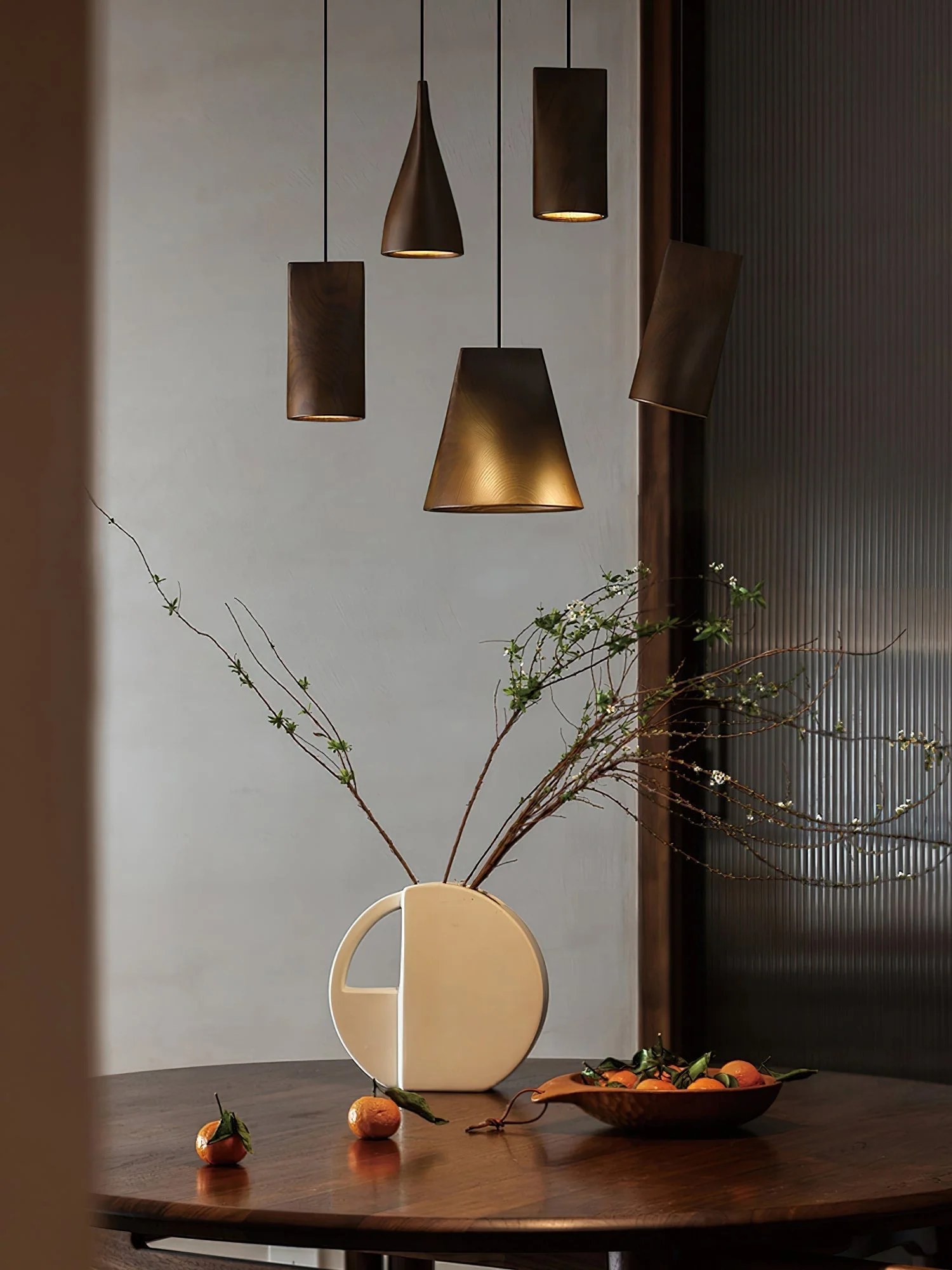 Ivarara Asymmetrical Wood Pendant Light - Image 20