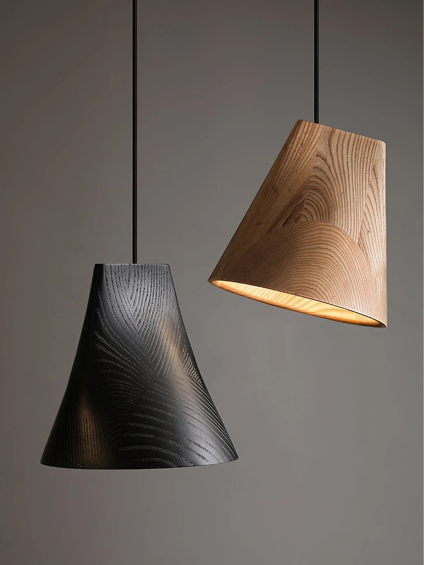 Ivarara Asymmetrical Wood Pendant Light - Image 57