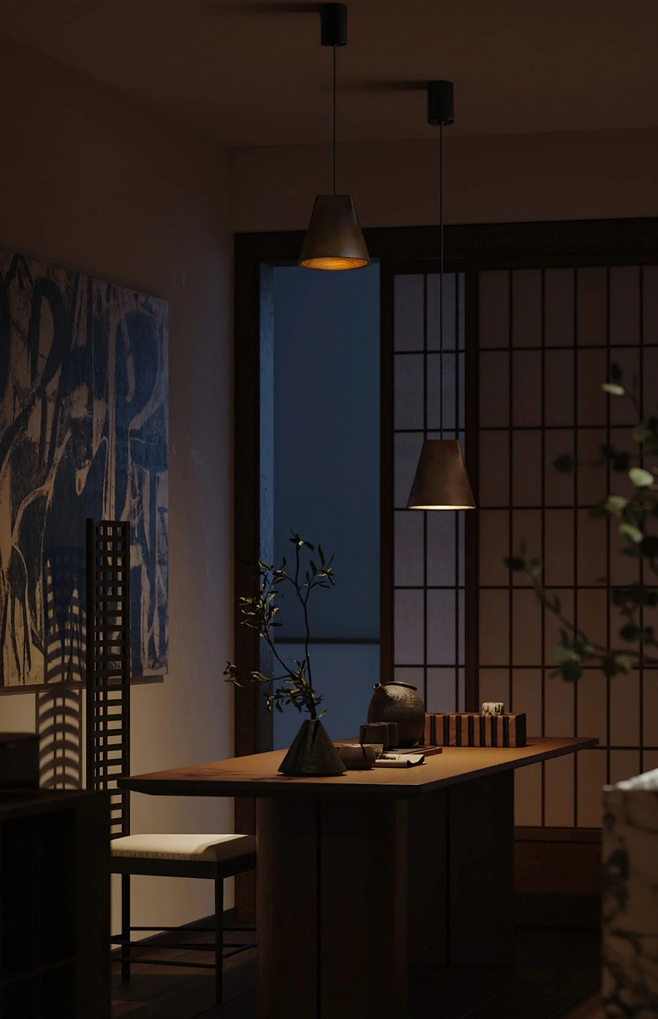 Ivarara Asymmetrical Wood Pendant Light - Image 75