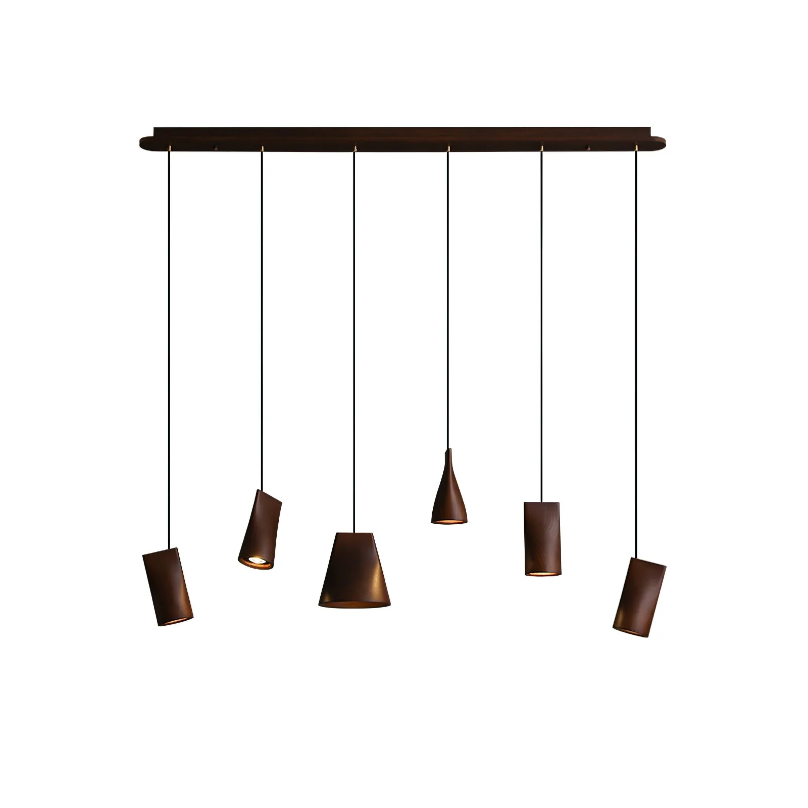 Ivarara Asymmetrical Wood Pendant Light - Image 87