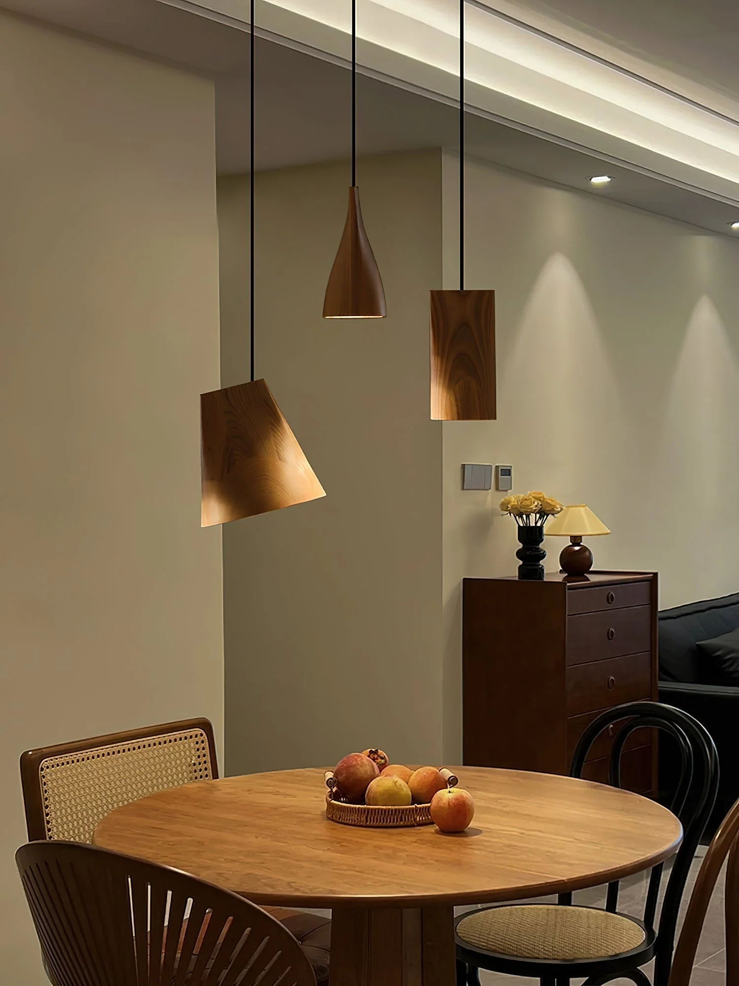 Ivarara Asymmetrical Wood Pendant Light - Image 95