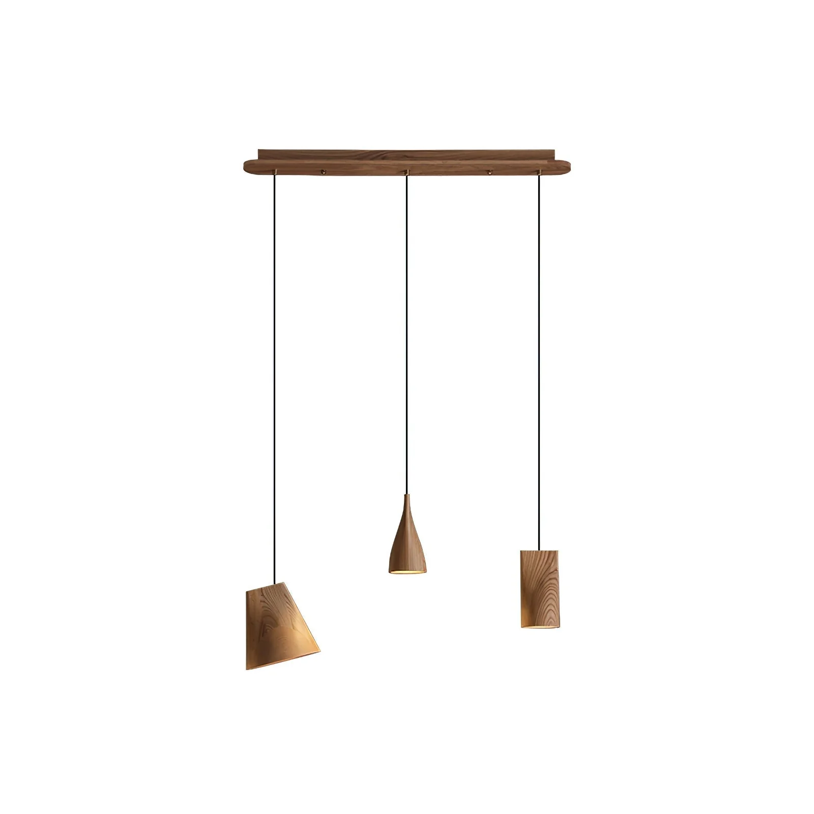 Ivarara Asymmetrical Wood Pendant Light - Image 98