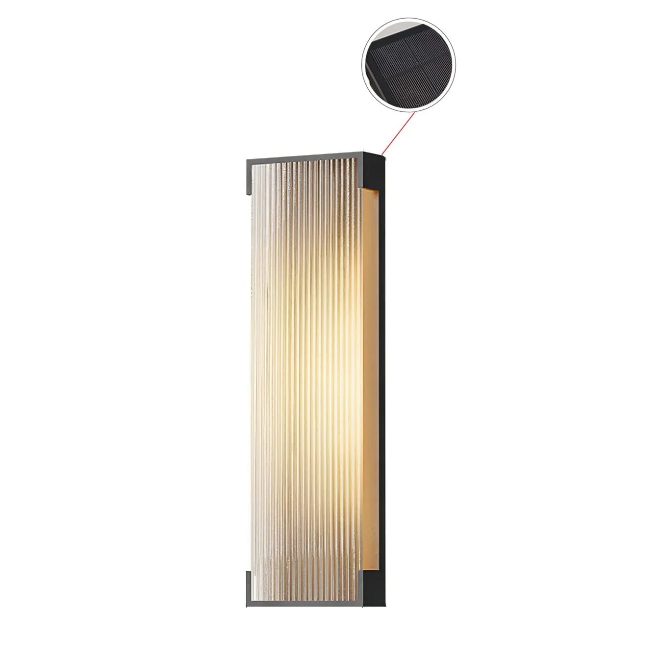 Ivela Unique Rectangular Solar Outdoor Wall Light - Image 32