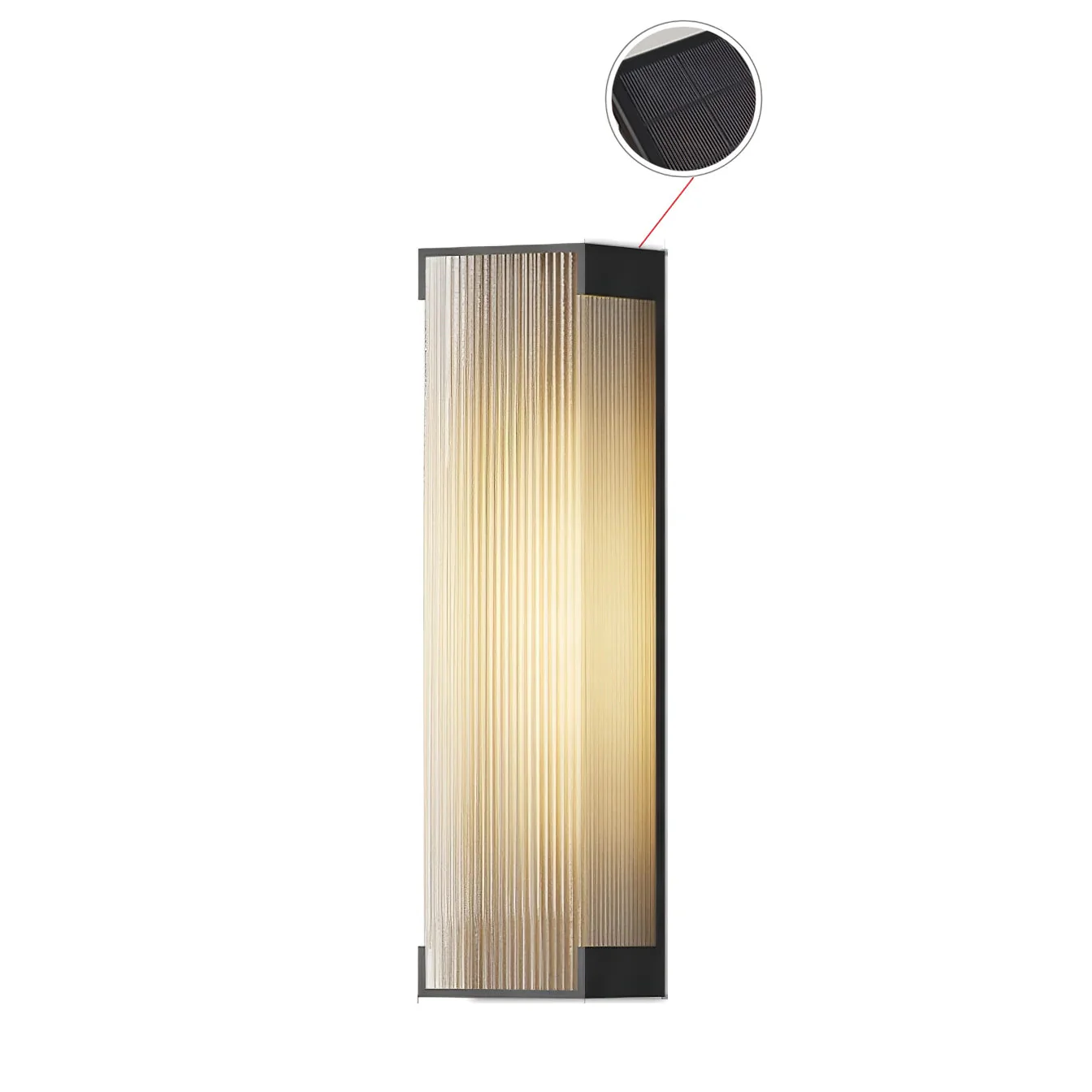 Ivela Unique Rectangular Solar Outdoor Wall Light - Image 35