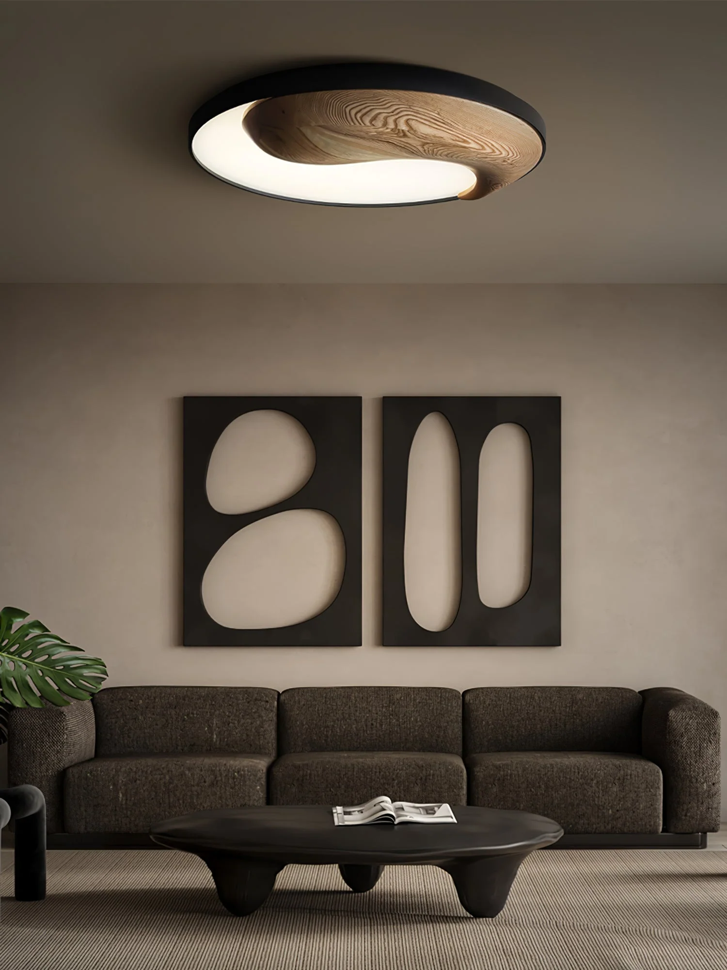 Ivelor Modern Minimalist Balance Wood Ceiling Light - Image 18