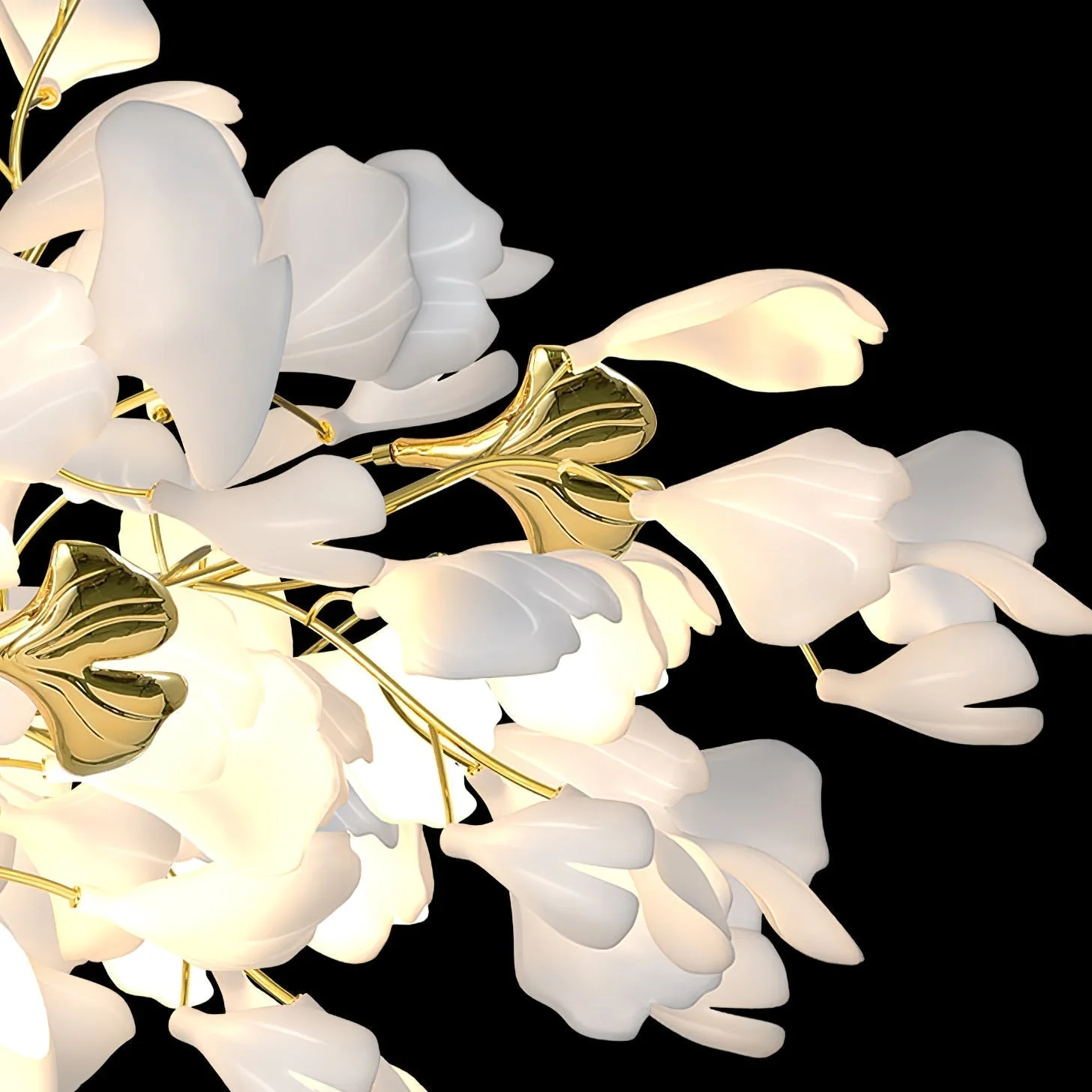Ivmarel Gingko Long Branch Ceramics Chandelier - Image 19