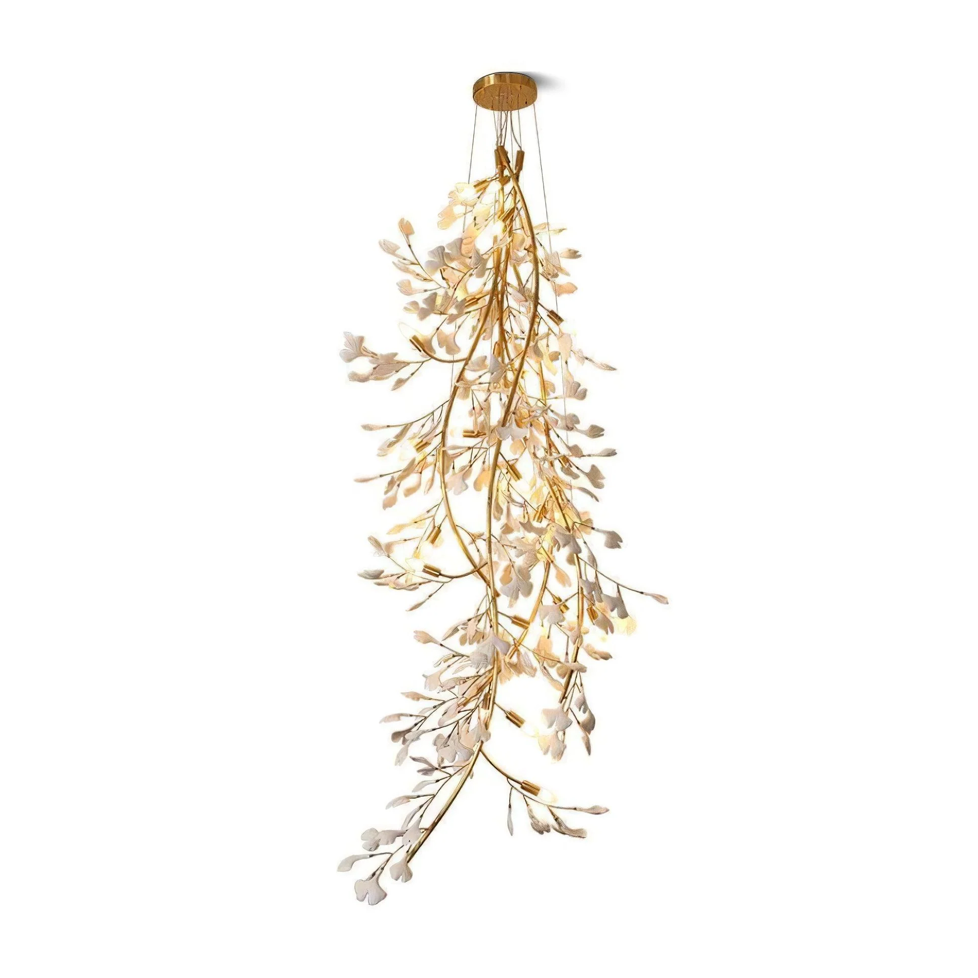 Ivmarel Gingko Long Branch Ceramics Chandelier - Image 7