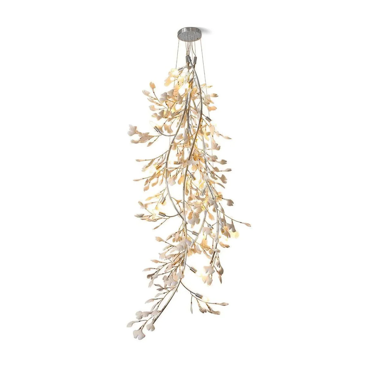 Ivmarel Gingko Long Branch Ceramics Chandelier - Image 8
