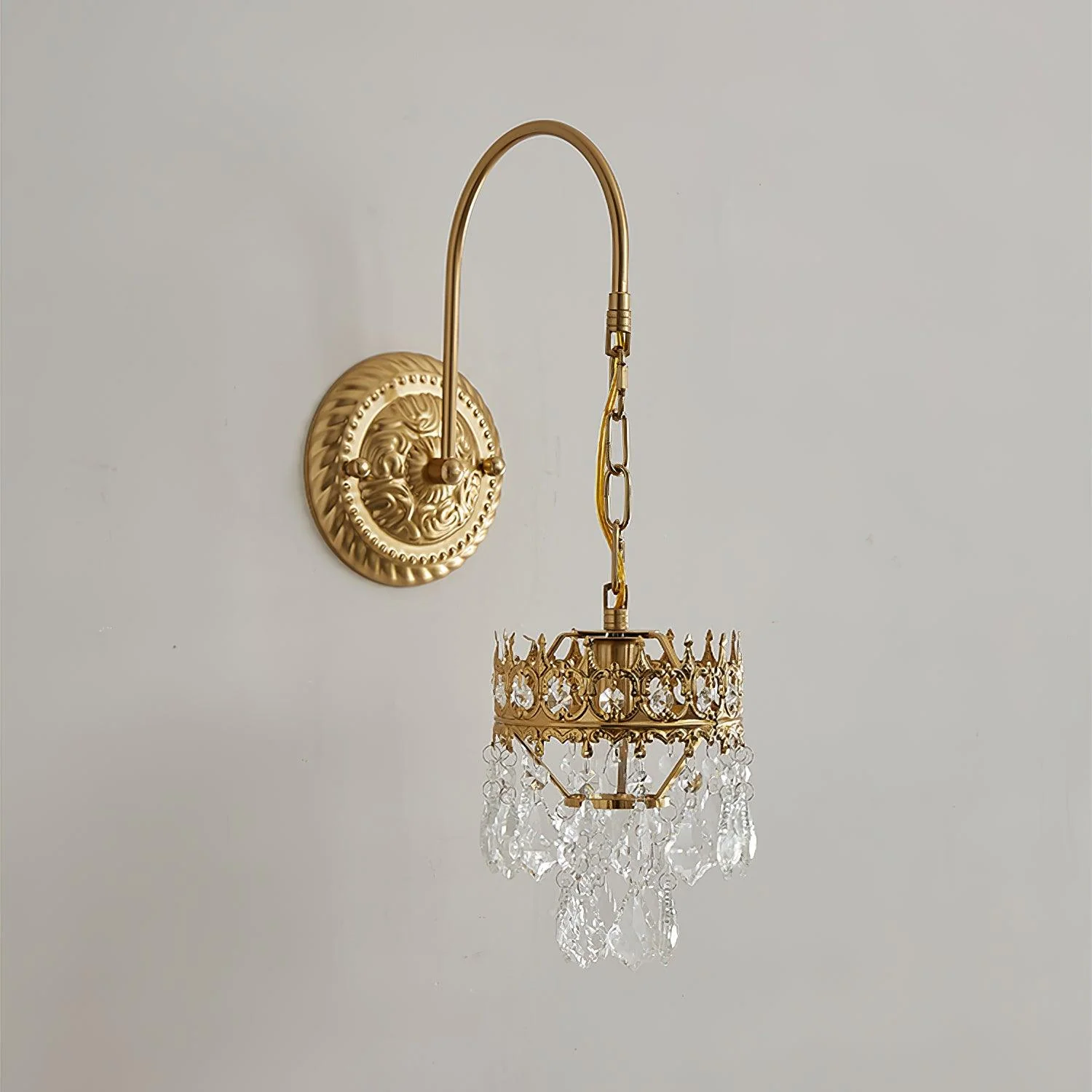 Ivmarila Nordic Art Crown Crystal Sconce Wall lamp - Image 15