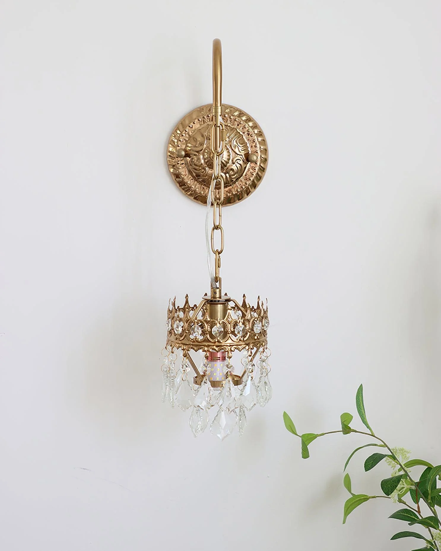 Ivmarila Nordic Art Crown Crystal Sconce Wall lamp - Image 19