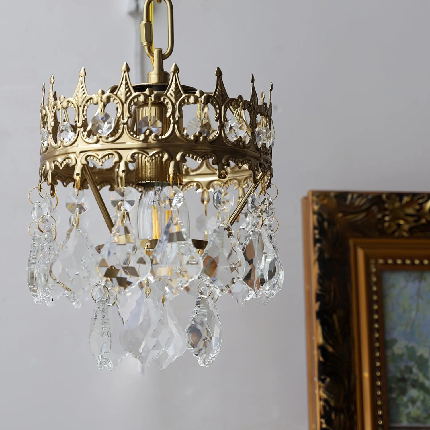 Ivmarila Nordic Art Crown Crystal Sconce Wall lamp - Image 31