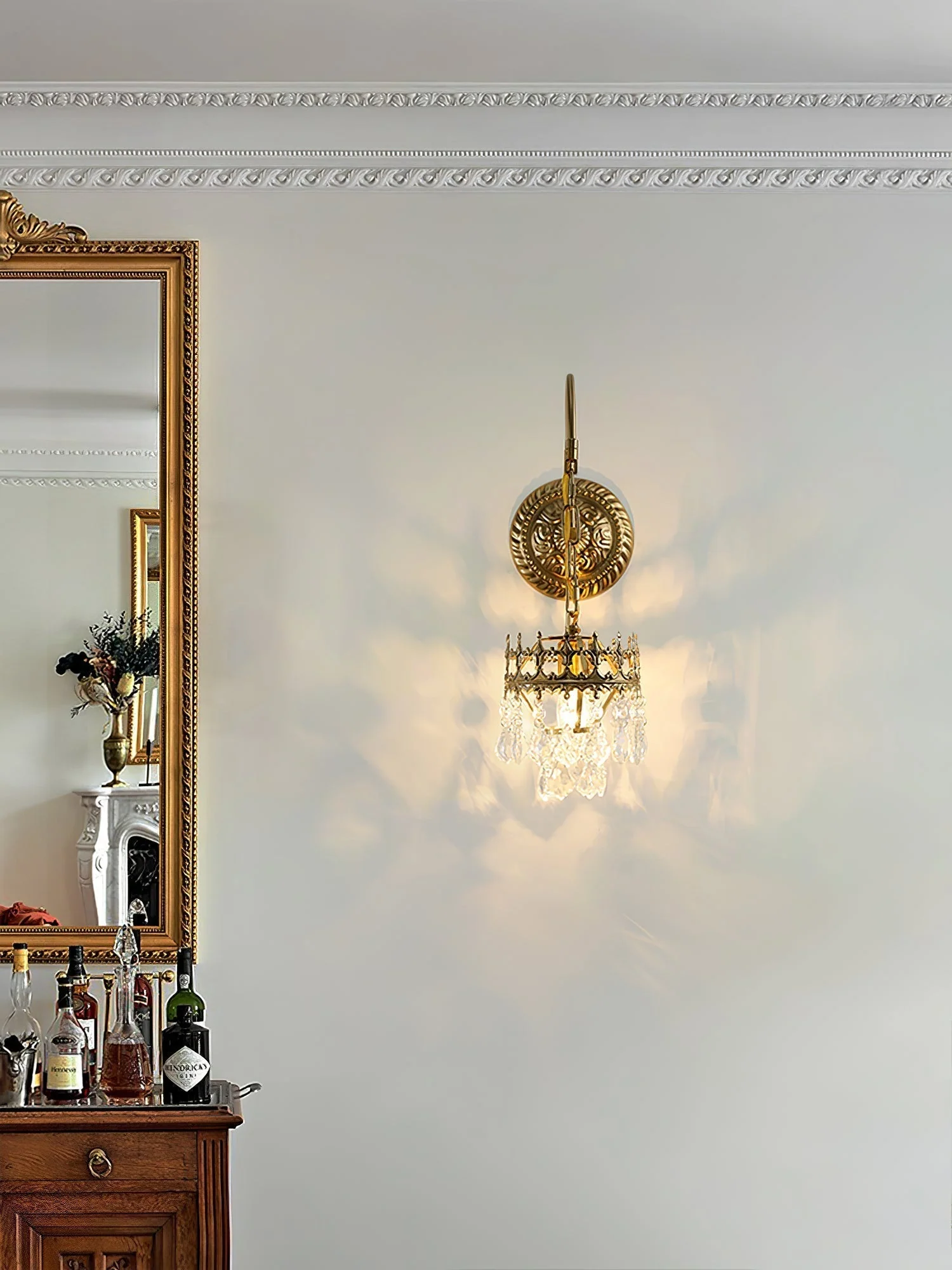 Ivmarila Nordic Art Crown Crystal Sconce Wall lamp - Image 54