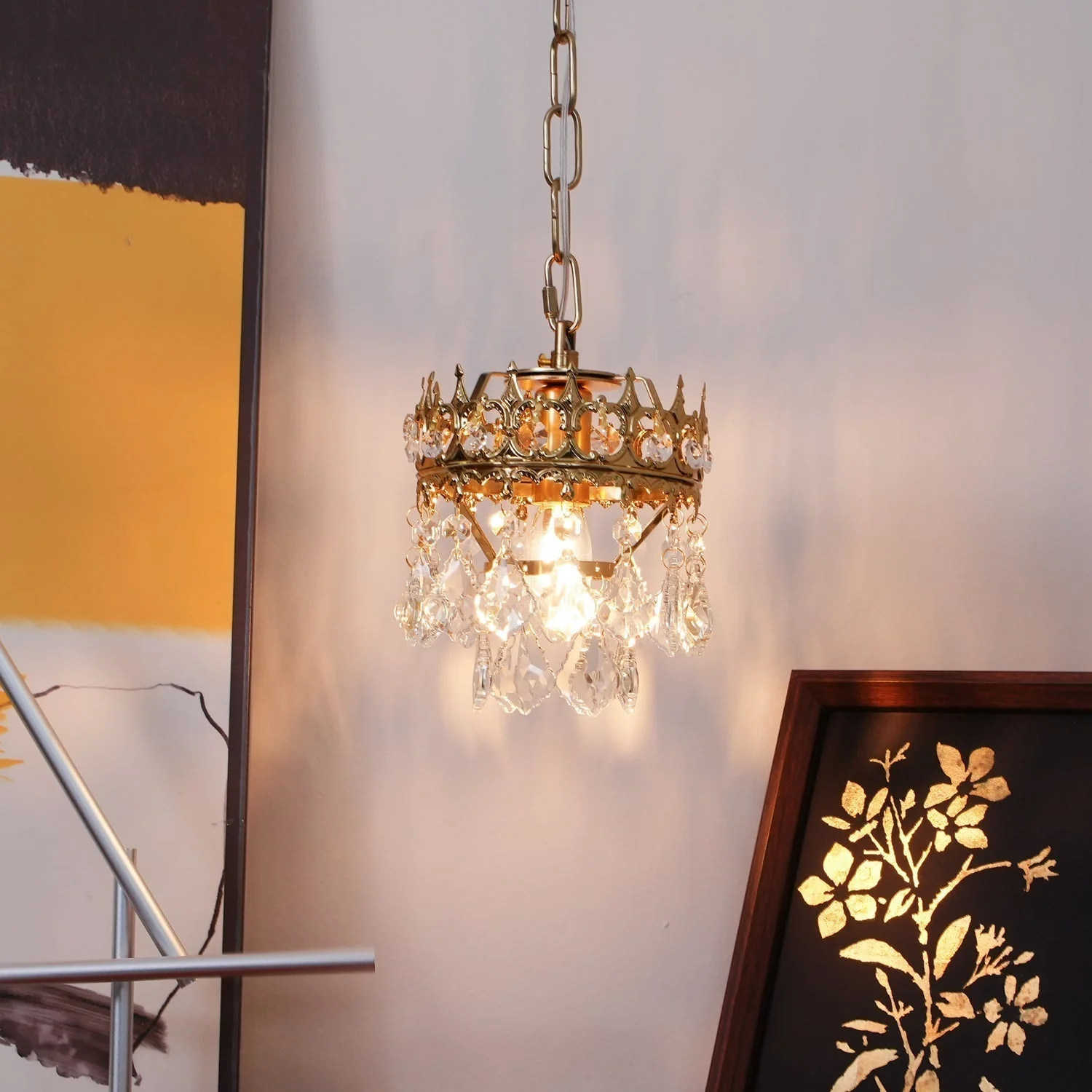 Ivmarila Nordic Art Crown Crystal Sconce Wall lamp - Image 78