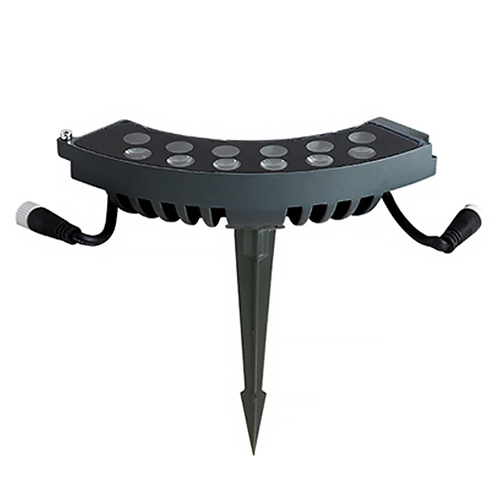 Ivor Solid Landscape Upwards Glass Outdoor Tree-Mounted Light - Image 3