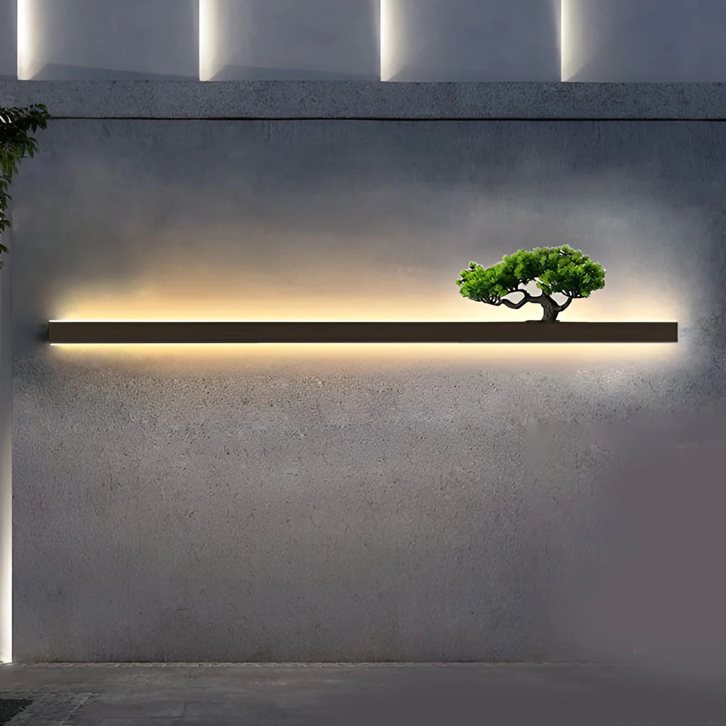 Ivory Landscape Modern Steel Outdoor Sconces Wall Lights