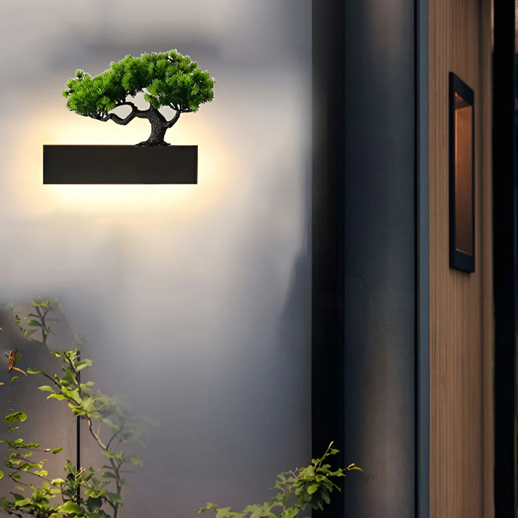 Ivory Landscape Modern Steel Outdoor Sconces Wall Lights - Image 2