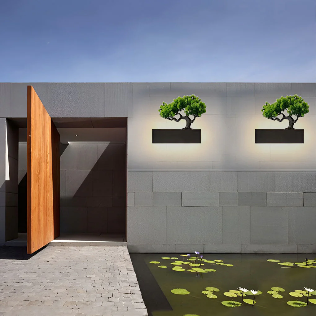 Ivory Landscape Modern Steel Outdoor Sconces Wall Lights - Image 6