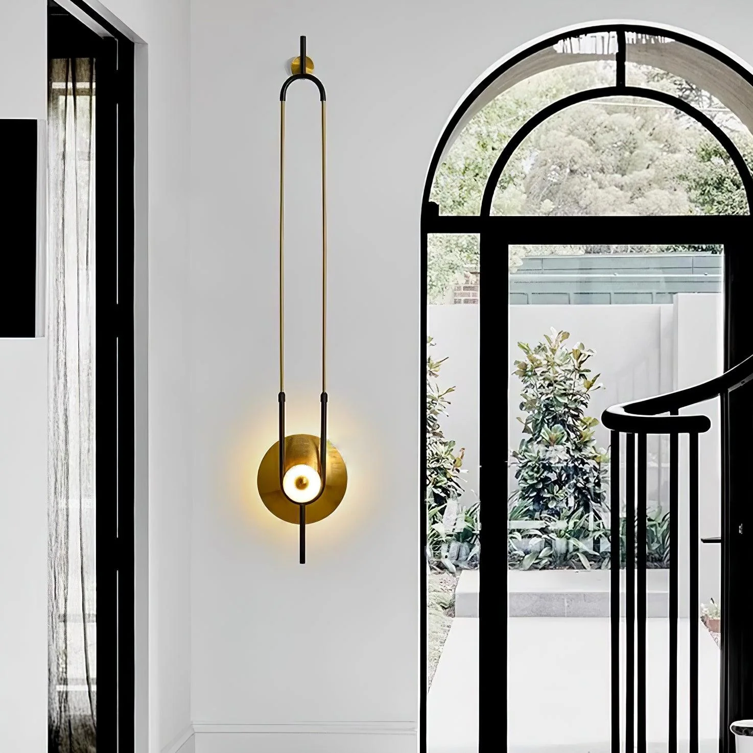 Ivory Modern Minimalist Ring Marble Wall Light - Image 13