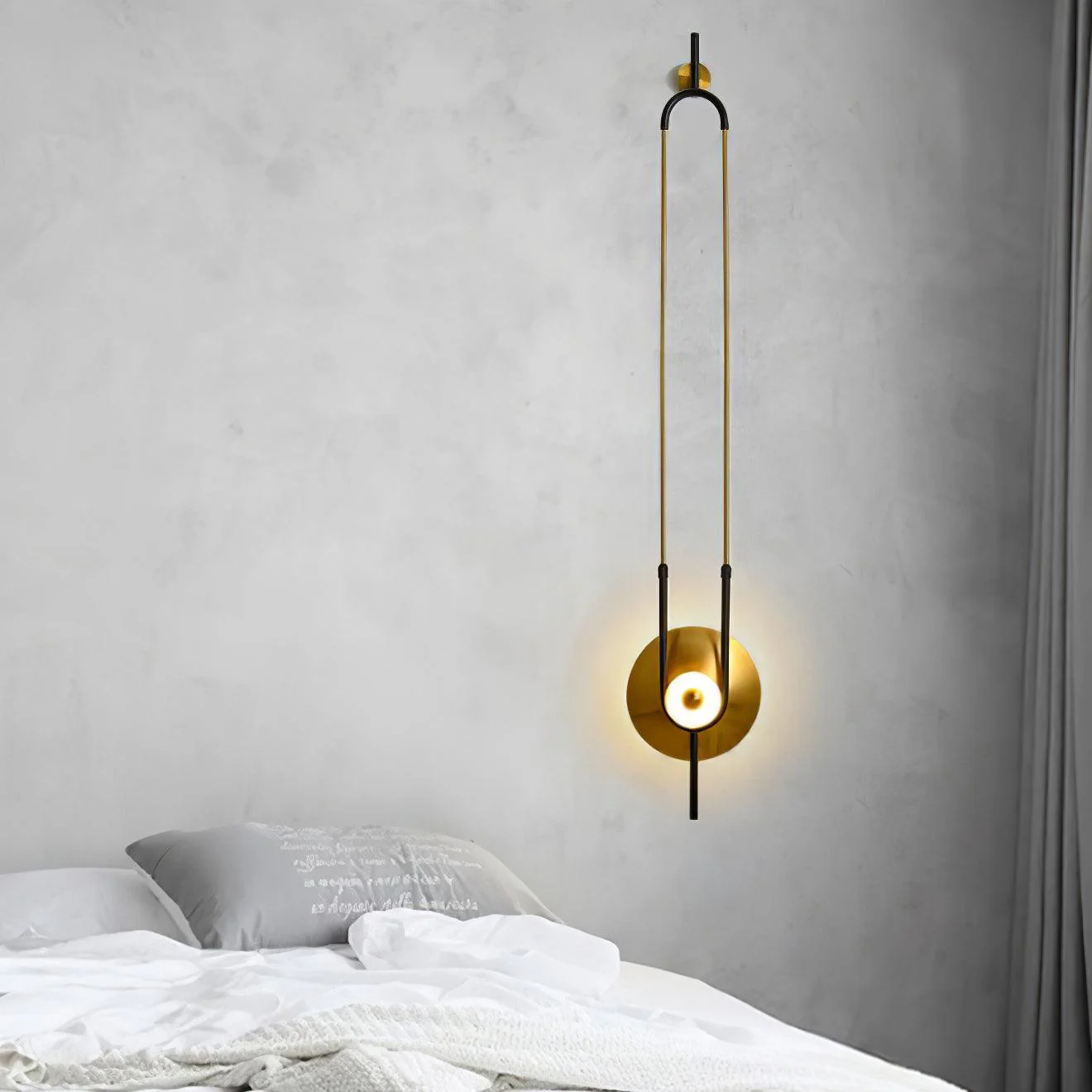 Ivory Modern Minimalist Ring Marble Wall Light - Image 22