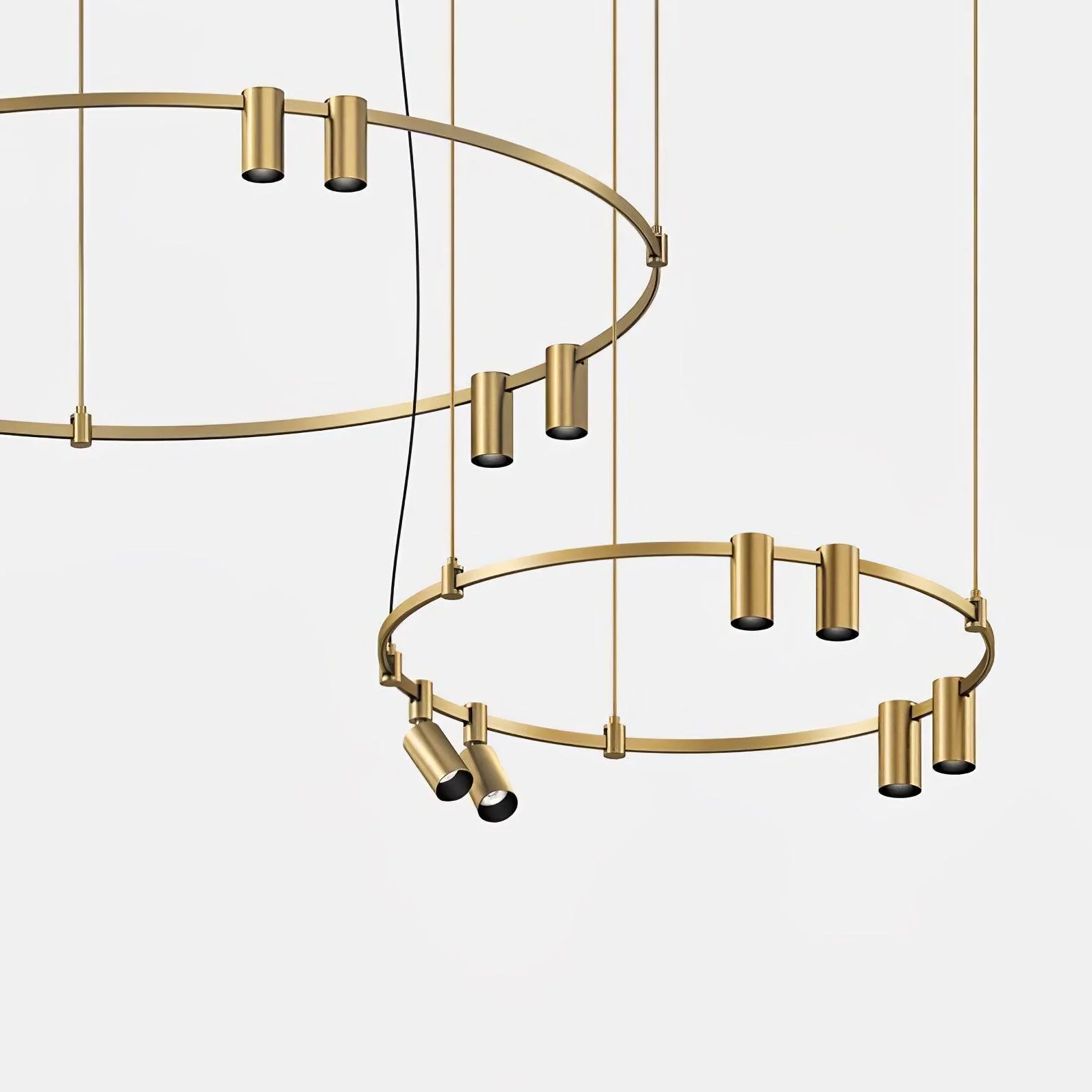 Ivrinir Ringed Brass Pendant Lamp - Image 15