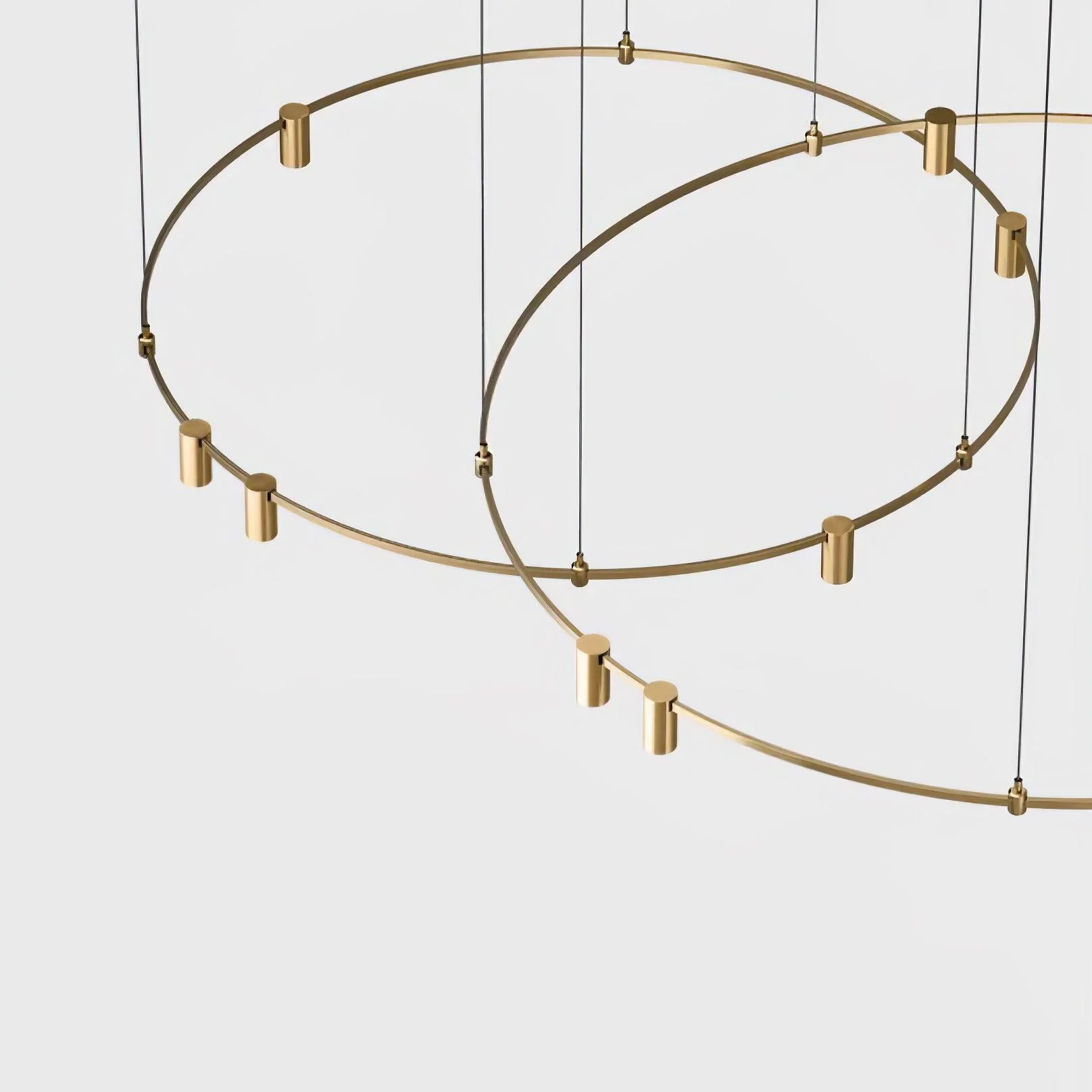 Ivrinir Ringed Brass Pendant Lamp - Image 8