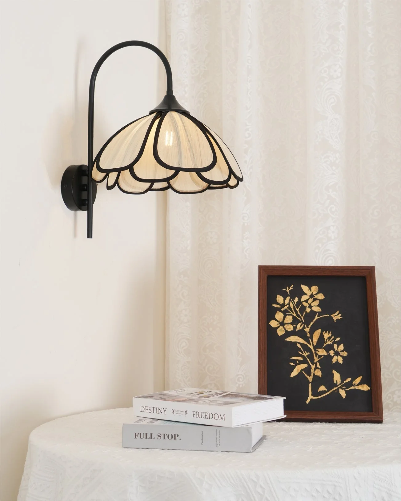 Ivsiliel Natural Burnt Petal Wall Lamp - Image 14