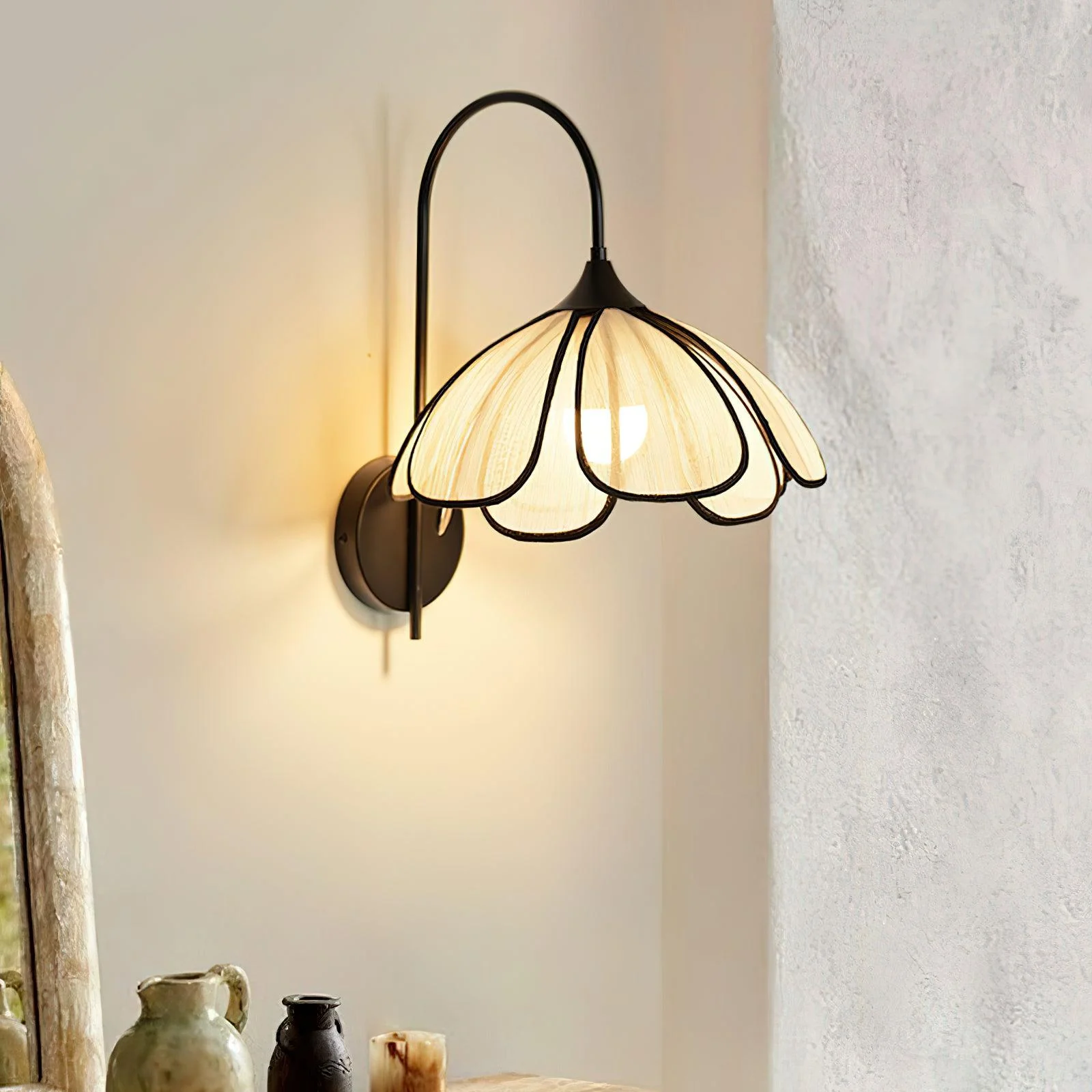 Ivsiliel Natural Burnt Petal Wall Lamp - Image 17