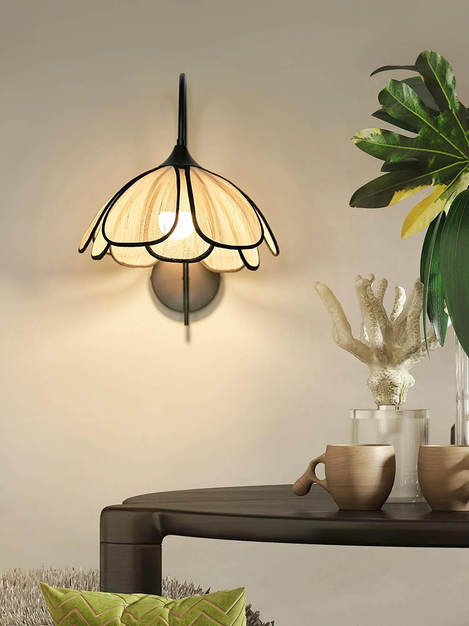 Ivsiliel Natural Burnt Petal Wall Lamp - Image 19