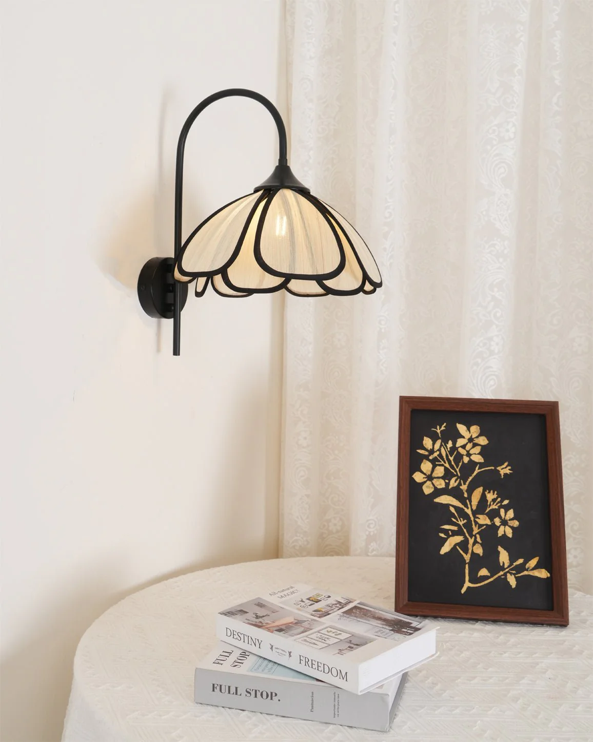 Ivsiliel Natural Burnt Petal Wall Lamp - Image 5