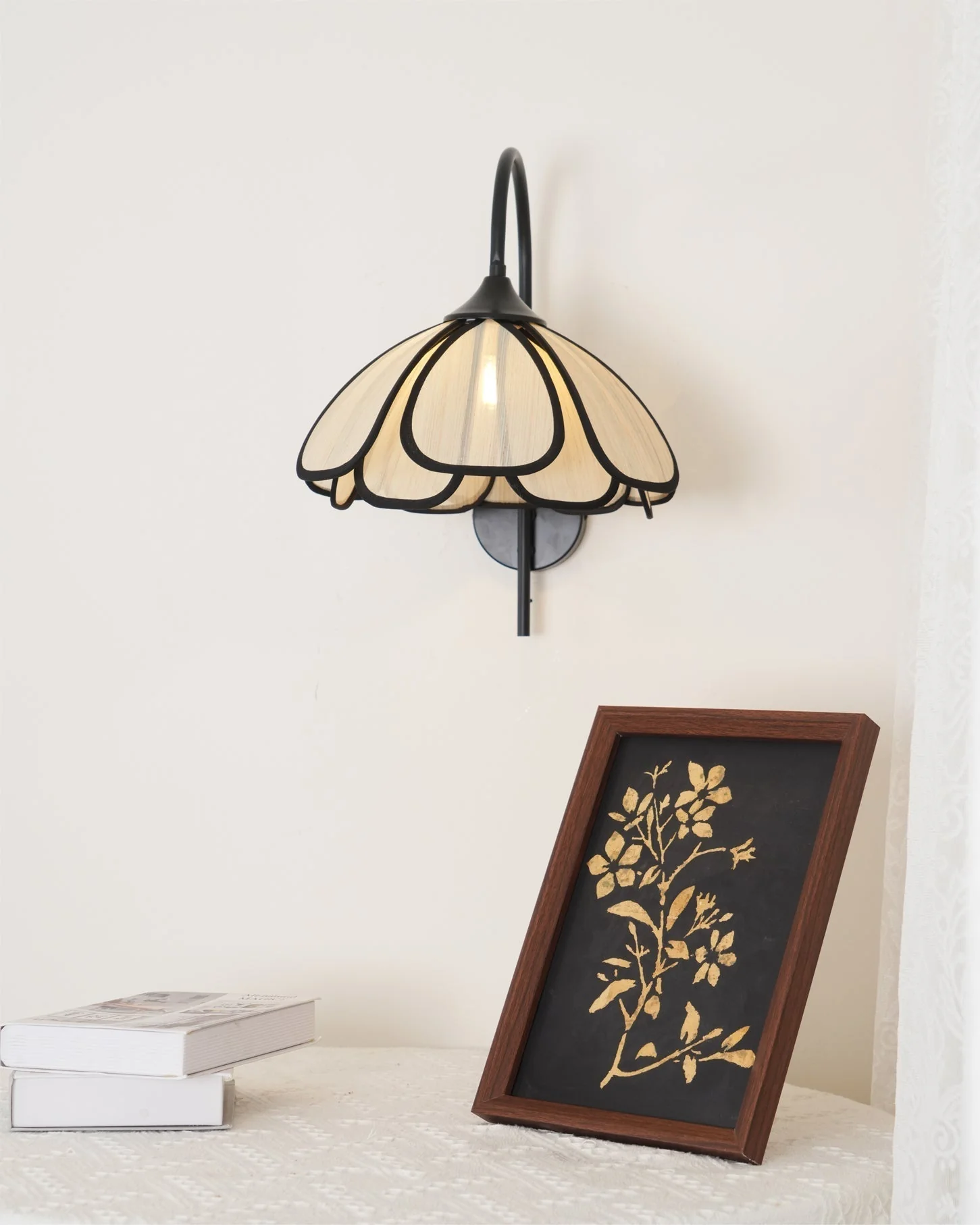 Ivsiliel Natural Burnt Petal Wall Lamp - Image 8