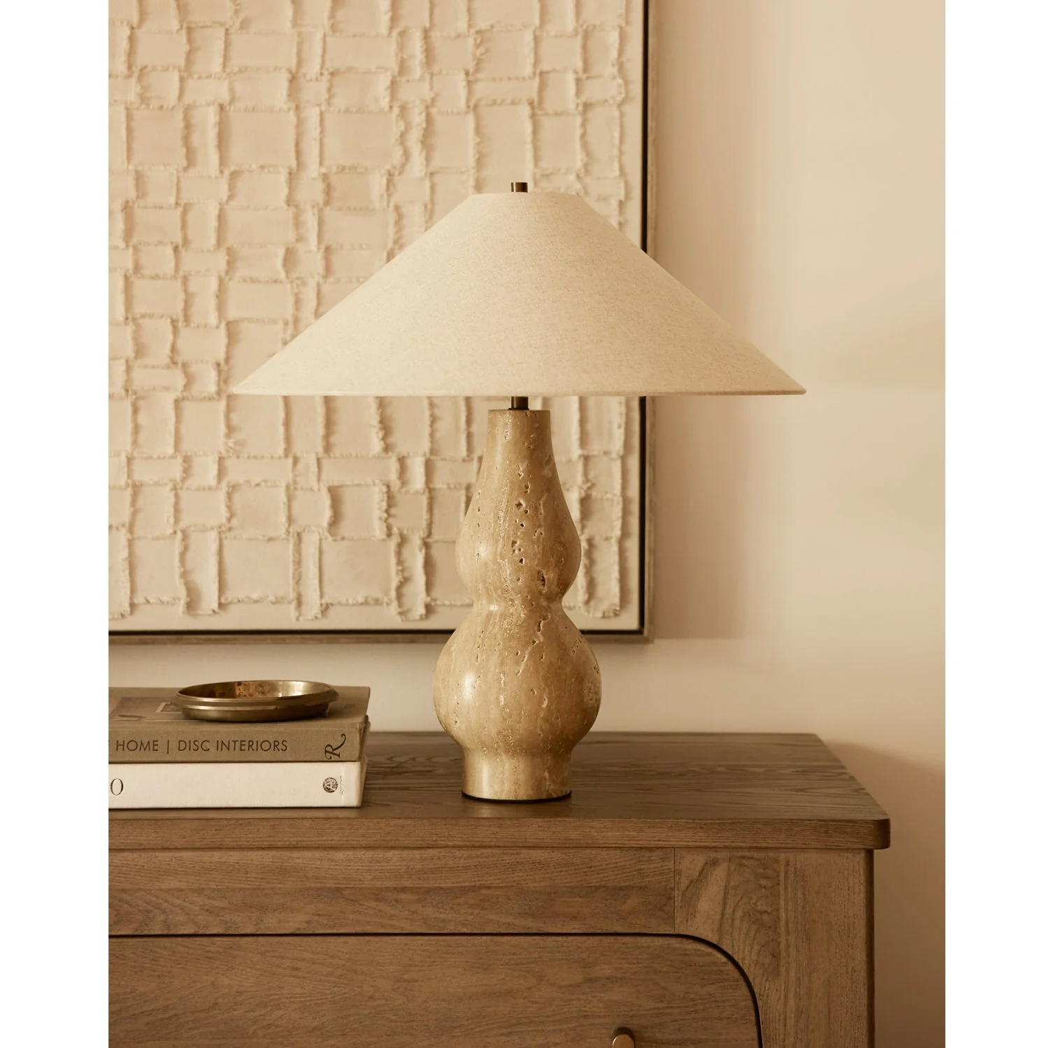 Ivy Curved Wooden Table Lamp - Image 3