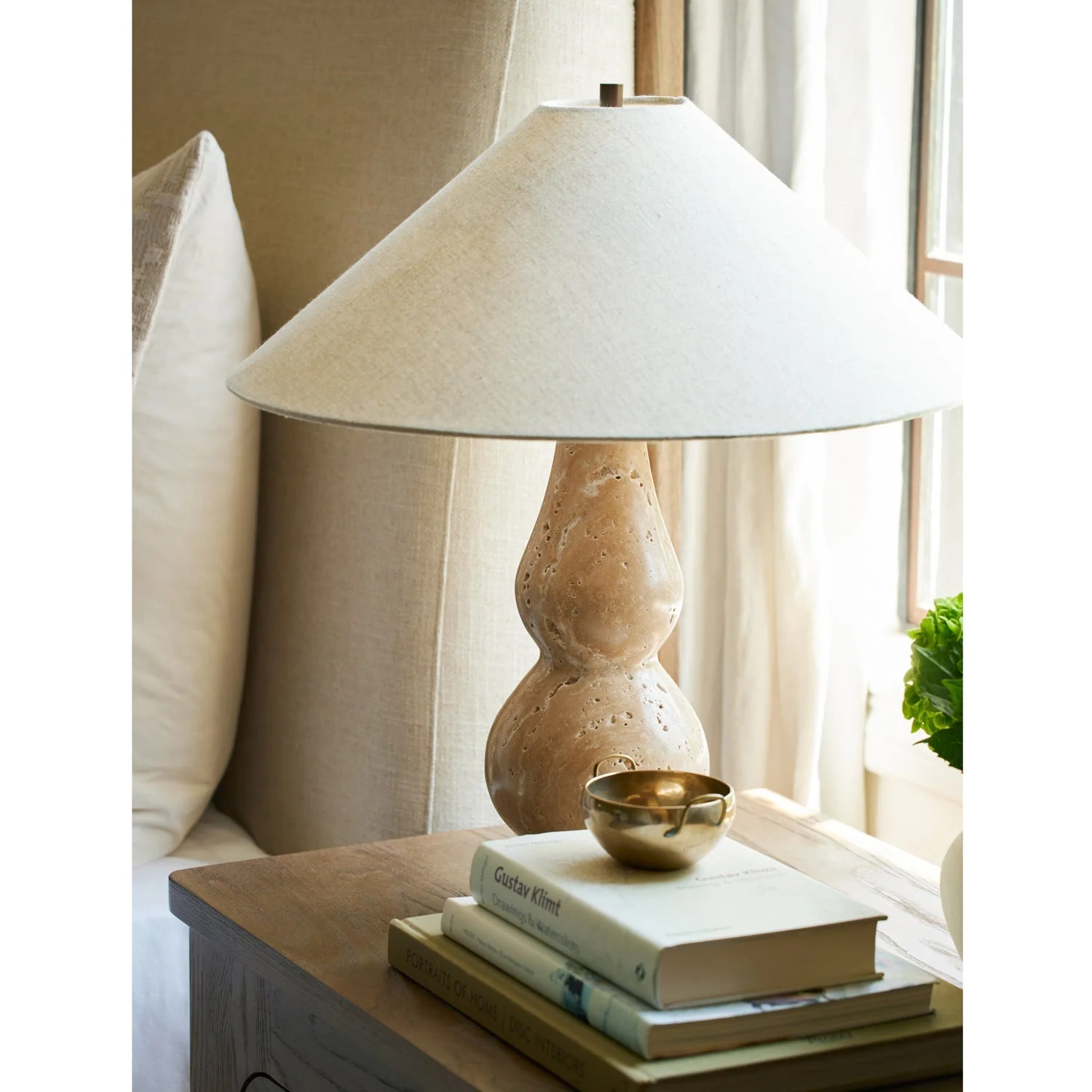 Ivy Curved Wooden Table Lamp - Image 5