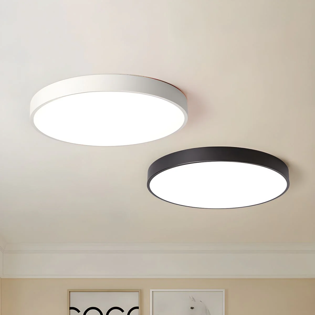Izoriel Modern Minimalist Circular Slimline Ceiling Light - Image 10