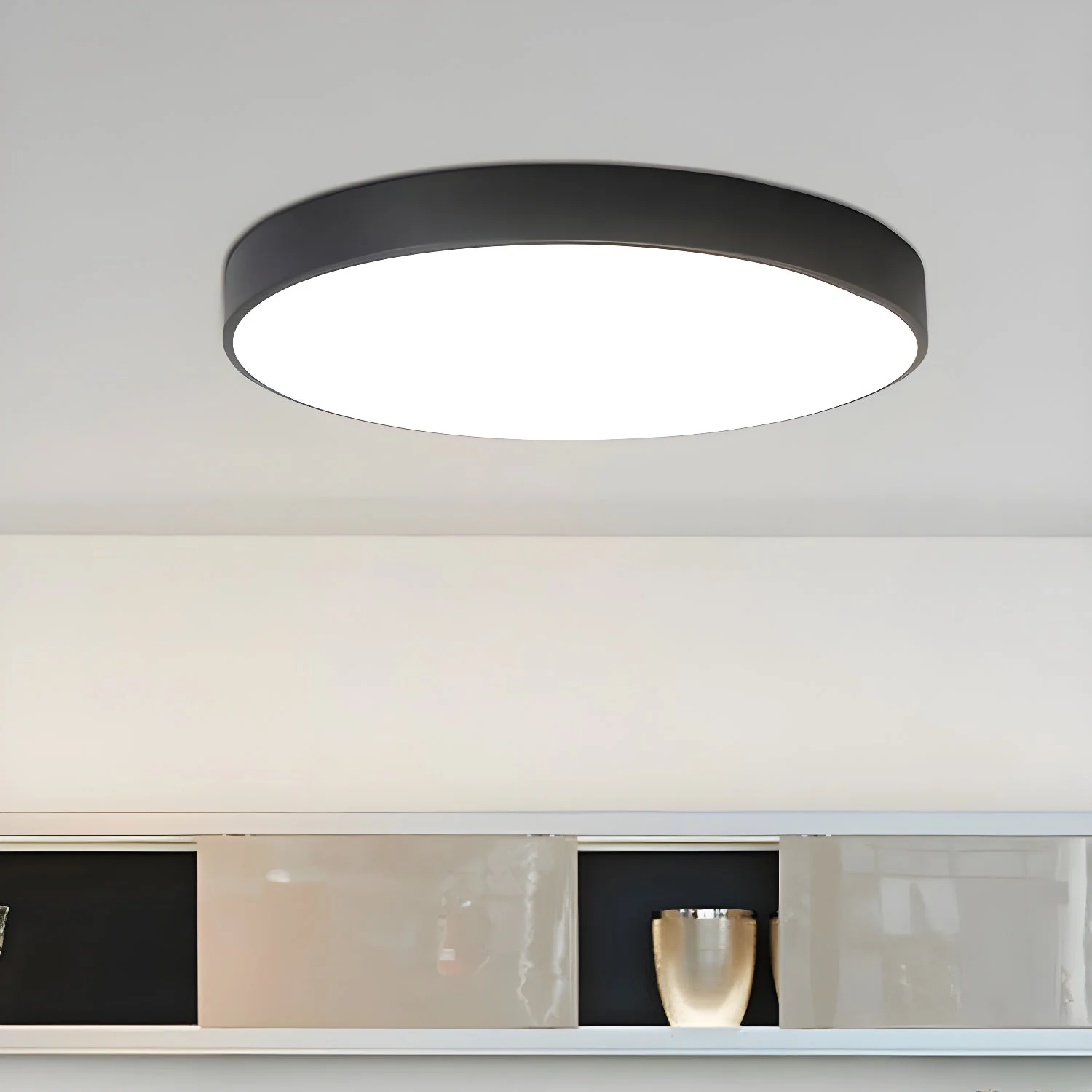 Izoriel Modern Minimalist Circular Slimline Ceiling Light - Image 11
