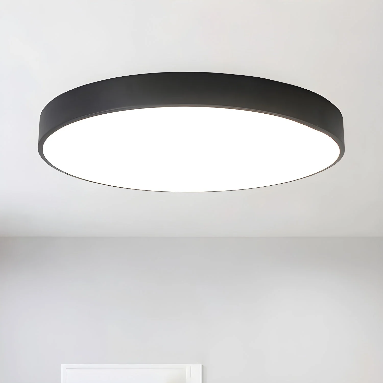 Izoriel Modern Minimalist Circular Slimline Ceiling Light - Image 4